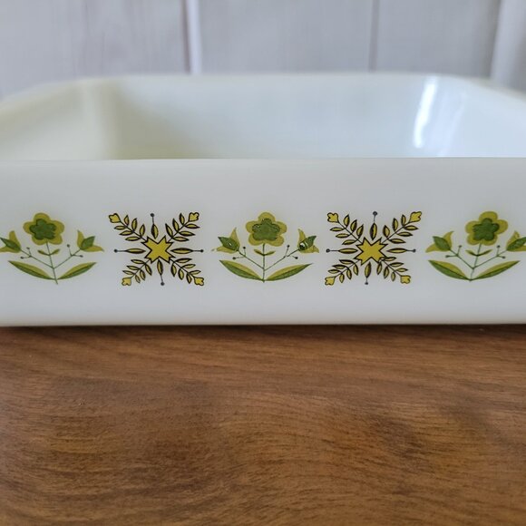 2 Pc Set. Vintage Anchor Hocking Fire King USA, Casserole, Meadow Green EUC - Picture 5 of 13